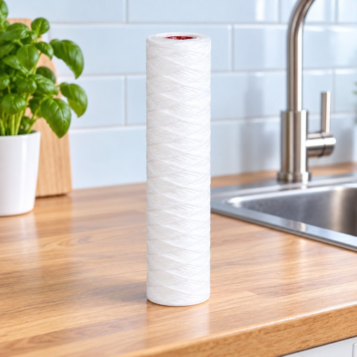 5 mikronos fonalas előszűrő – 10" × 2,5" vízszűrő betét