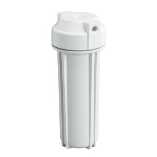 10"-os RO szűrőház 1/4" csatlakozással dupla O gyűrűvel, fehér