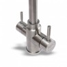 Konyhai csaptelep víztisztítóhoz, 3-utas, Inox
