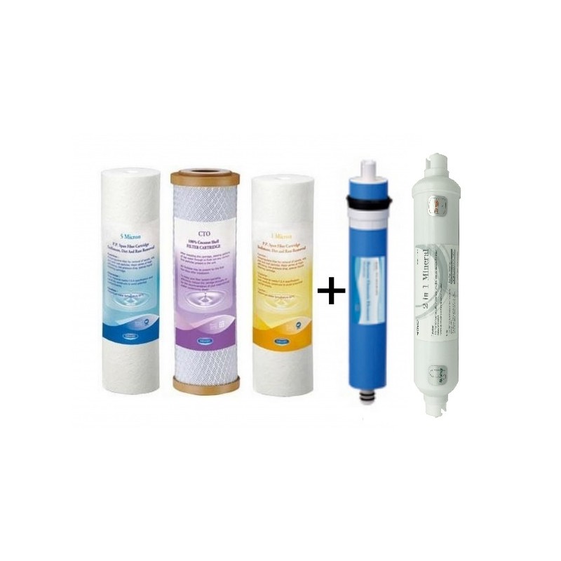Vízszűrő készlet 5 db-os ozmózis víztisztítókhoz