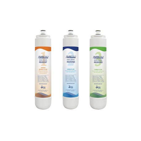 Komplett előszűrő 3db csomagban PurePro ERS-105 gyors csatlakozós készülékhez.