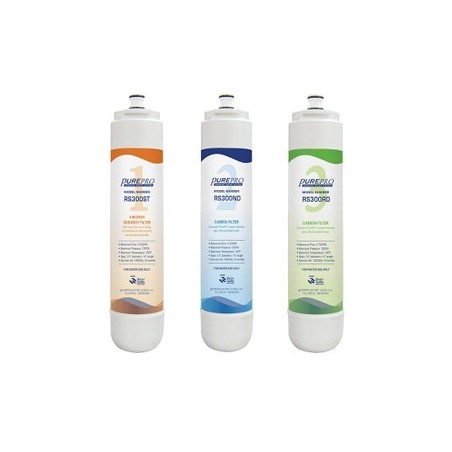 Komplett előszűrő 3db csomagban PurePro ERS-105 gyors csatlakozós készülékhez.