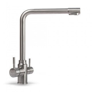 Konyhai csaptelep víztisztítóhoz, 3-utas, Inox