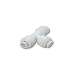 Elosztó T-bekötő idom külső menetes 1/4"x1/4"﻿,vízvezeték,patkó