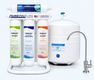 PurePro ERS-105 fordított ozmózis, hálózati víz utótisztító gyors csatlakozós