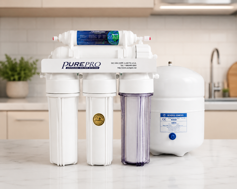 PurePro EC105 fordított ozmózis, hálózati víz utótisztító,