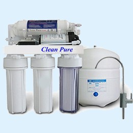 CleanPure CP-105 RO víztisztító szűrőrendszer nyomásfokozóval