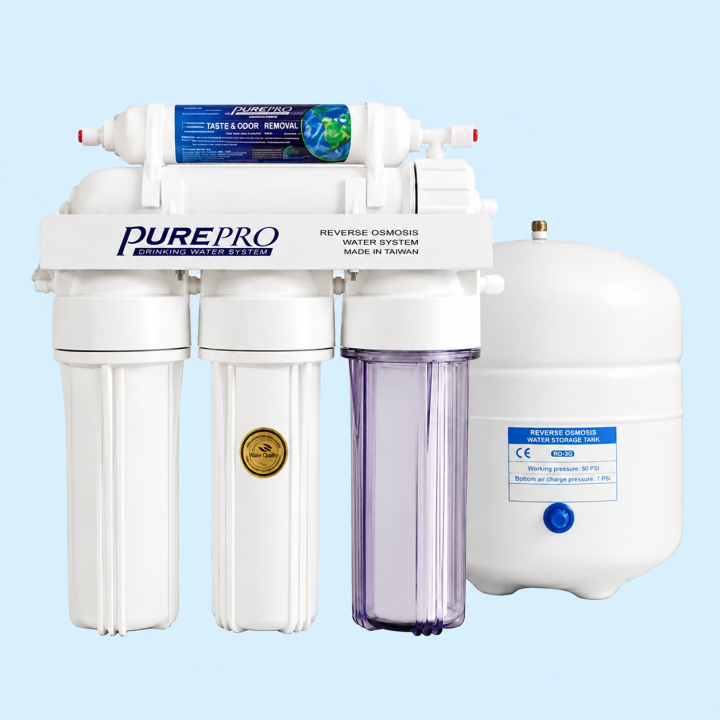 PurePro EC105 fordított ozmózis, hálózati víz utótisztító,