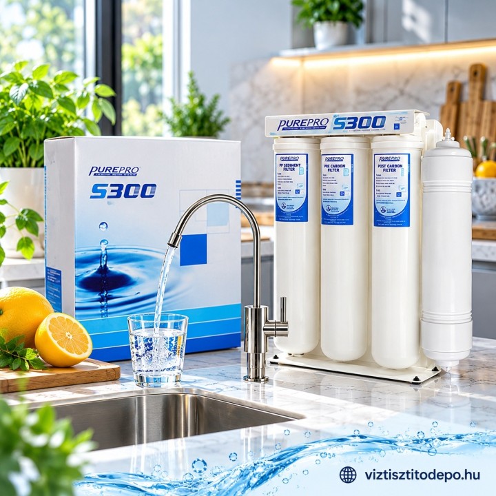 PurePro S300 hálózati víz utótisztító ultraszűrővel. ultraszűrővel,